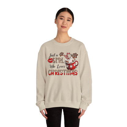 Christmas Mama Sweatshirt, Hot Chocolate Christmas, Christmas Gift, Christmas Sweater. Girl Who Loves Christmas