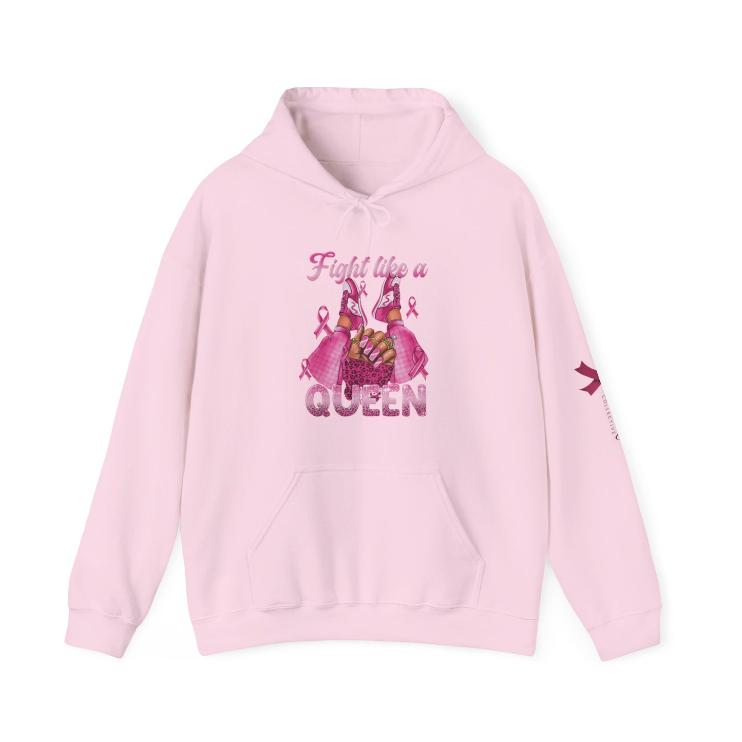 Breast Cancer Awareness Hoodie, In October We Wear Pink Hoodie, Fight Like A Queen Hoodie