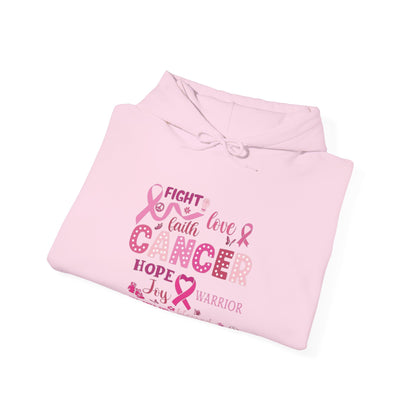 Breast Cancer Awareness Hoodie, In October We Wear Pink Hoodie, Fight Love Faith Hoodie