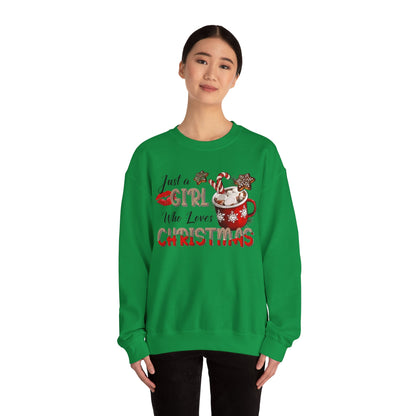 Christmas Mama Sweatshirt, Hot Chocolate Christmas, Christmas Gift, Christmas Sweater. Girl Who Loves Christmas