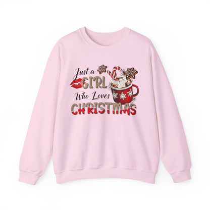 Christmas Mama Sweatshirt, Hot Chocolate Christmas, Christmas Gift, Christmas Sweater. Girl Who Loves Christmas