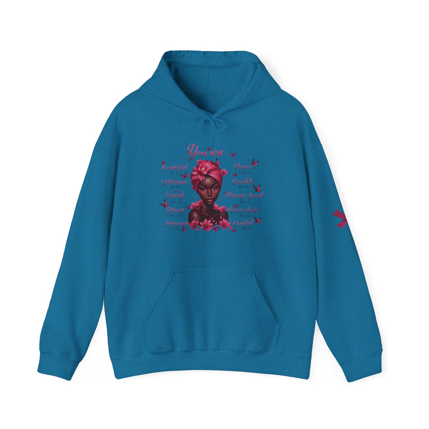 Breast Cancer Awareness Hoodie, In October We Wear Pink Hoodie, You Are Affirmations  Hoodie