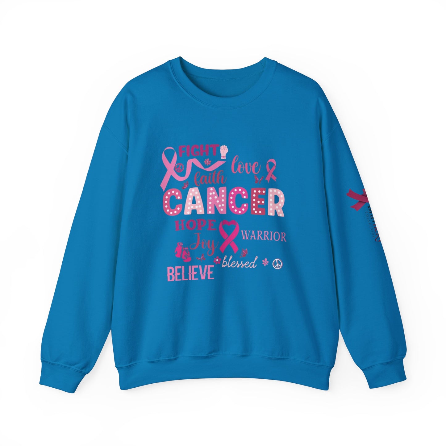 Breast Cancer Awareness Sweatshirt, In October We Wear Pink Crewneck, Fight Love Faith Sweater