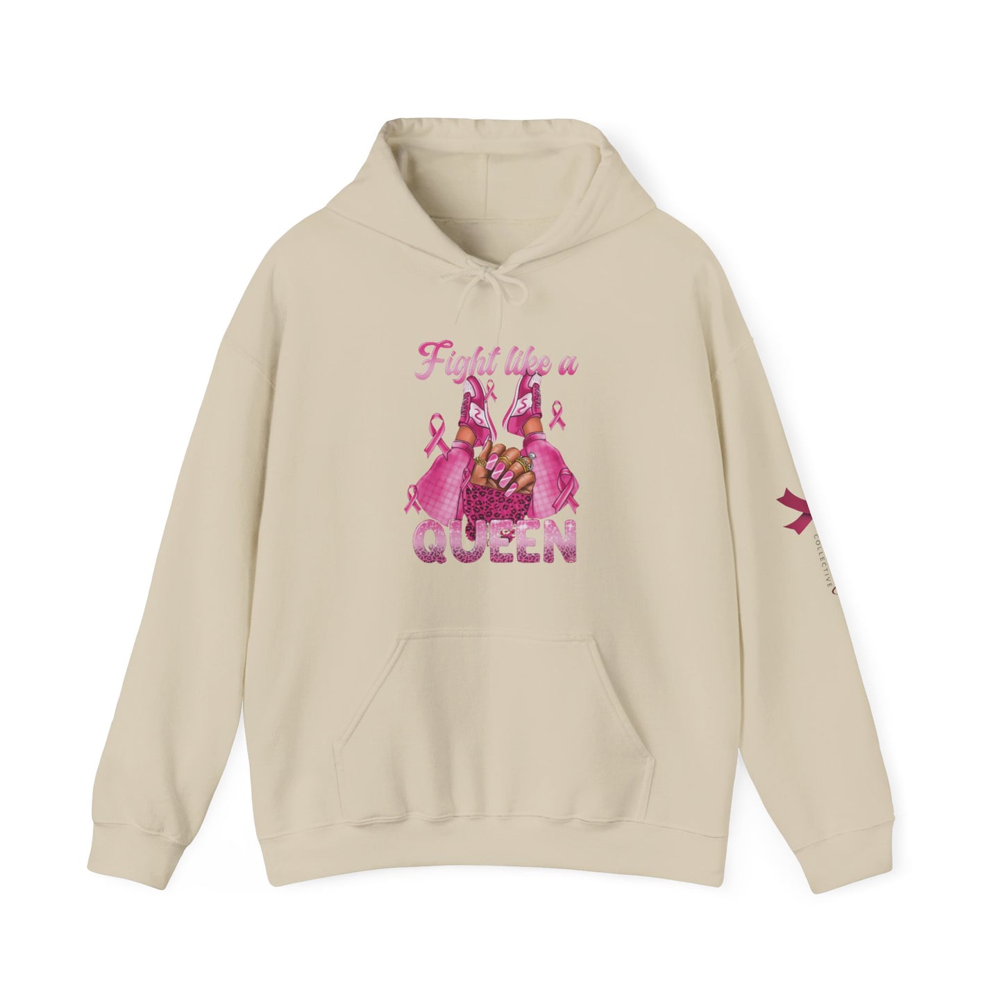 Breast Cancer Awareness Hoodie, In October We Wear Pink Hoodie, Fight Like A Queen Hoodie
