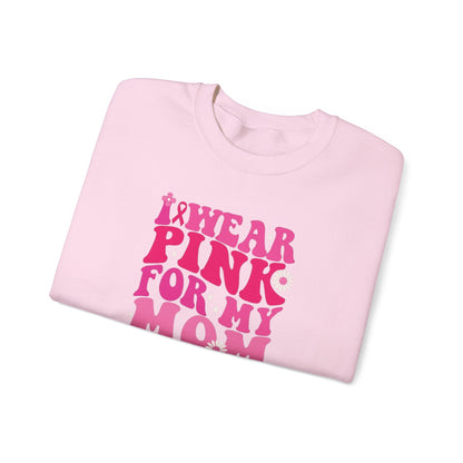 Breast Cancer Awareness Sweatshirt, In October We Wear Pink Crewneck, For My Mom Sweater