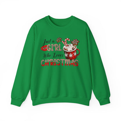 Christmas Mama Sweatshirt, Hot Chocolate Christmas, Christmas Gift, Christmas Sweater. Girl Who Loves Christmas