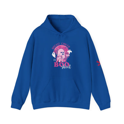 Breast Cancer Awareness Hoodie, In October We Wear Pink Hoodie, Breast Cancer Is Boo Sheet Hoodie