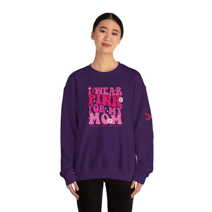 Breast Cancer Awareness Sweatshirt, In October We Wear Pink Crewneck, For My Mom Sweater