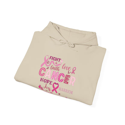 Breast Cancer Awareness Hoodie, In October We Wear Pink Hoodie, Fight Love Faith Hoodie