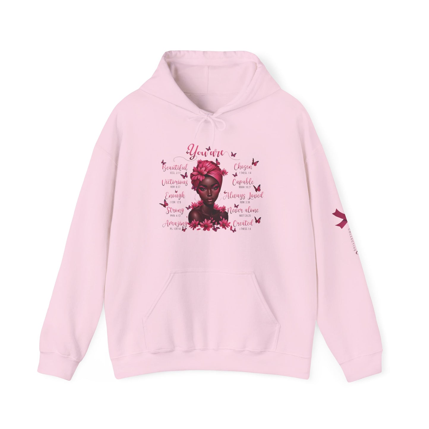 Breast Cancer Awareness Hoodie, In October We Wear Pink Hoodie, You Are Affirmations  Hoodie