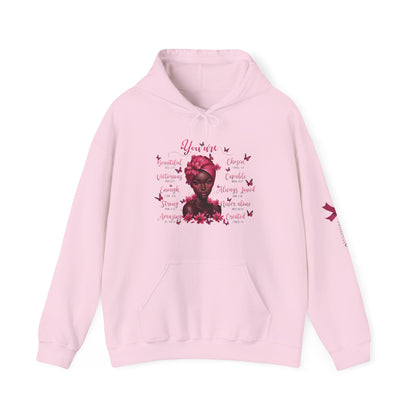 Breast Cancer Awareness Hoodie, In October We Wear Pink Hoodie, You Are Affirmations  Hoodie