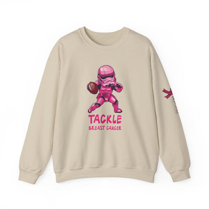 Breast Cancer Awareness Sweatshirt, In October We Wear Pink Crewneck, Tackle Breast Cancer Sweater