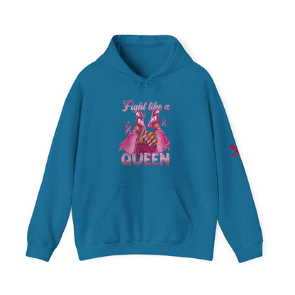 Breast Cancer Awareness Hoodie, In October We Wear Pink Hoodie, Fight Like A Queen Hoodie