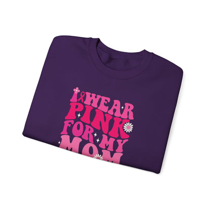 Breast Cancer Awareness Sweatshirt, In October We Wear Pink Crewneck, For My Mom Sweater