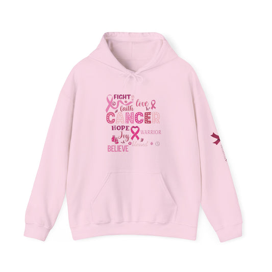 Breast Cancer Awareness Hoodie, In October We Wear Pink Hoodie, Fight Love Faith Hoodie