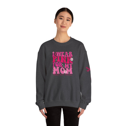 Breast Cancer Awareness Sweatshirt, In October We Wear Pink Crewneck, For My Mom Sweater