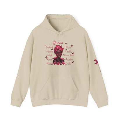 Breast Cancer Awareness Hoodie, In October We Wear Pink Hoodie, You Are Affirmations  Hoodie