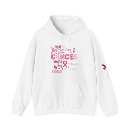 Breast Cancer Awareness Hoodie, In October We Wear Pink Hoodie, Fight Love Faith Hoodie