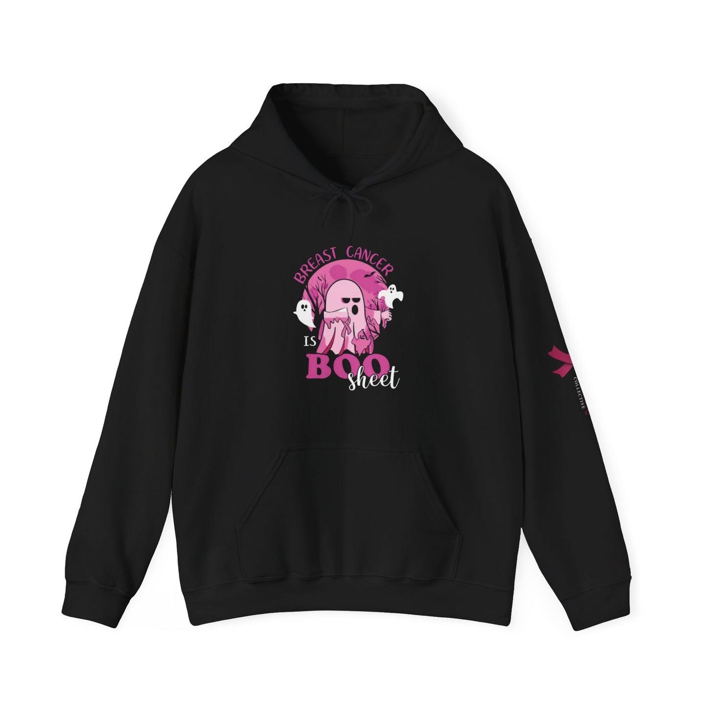 Breast Cancer Awareness Hoodie, In October We Wear Pink Hoodie, Breast Cancer Is Boo Sheet Hoodie