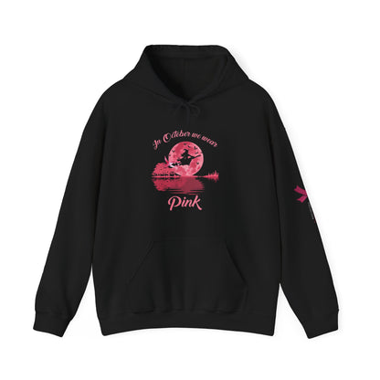 Breast Cancer Awareness Hoodie, In October We Wear Pink Hoodie, Witches Wear Pink Hoodie