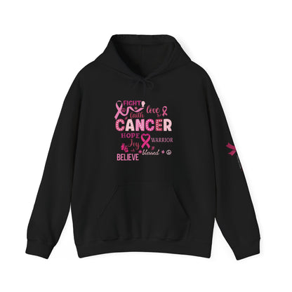 Breast Cancer Awareness Hoodie, In October We Wear Pink Hoodie, Fight Love Faith Hoodie