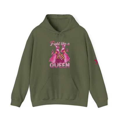 Breast Cancer Awareness Hoodie, In October We Wear Pink Hoodie, Fight Like A Queen Hoodie