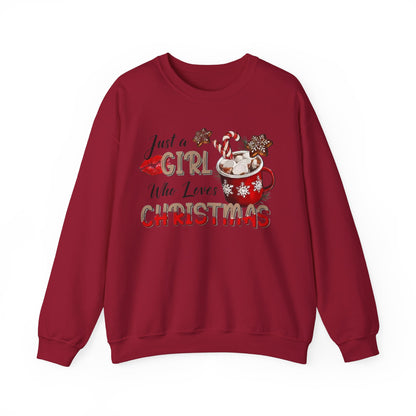 Christmas Mama Sweatshirt, Hot Chocolate Christmas, Christmas Gift, Christmas Sweater. Girl Who Loves Christmas