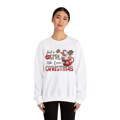 Christmas Mama Sweatshirt, Hot Chocolate Christmas, Christmas Gift, Christmas Sweater. Girl Who Loves Christmas