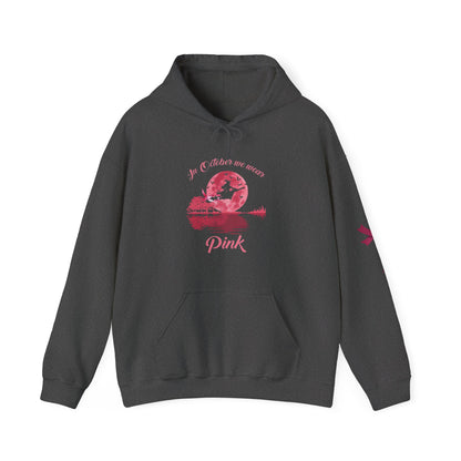 Breast Cancer Awareness Hoodie, In October We Wear Pink Hoodie, Witches Wear Pink Hoodie