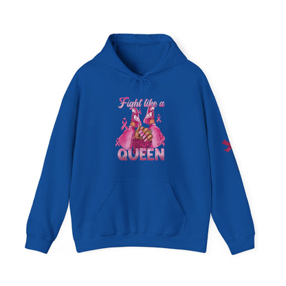 Breast Cancer Awareness Hoodie, In October We Wear Pink Hoodie, Fight Like A Queen Hoodie