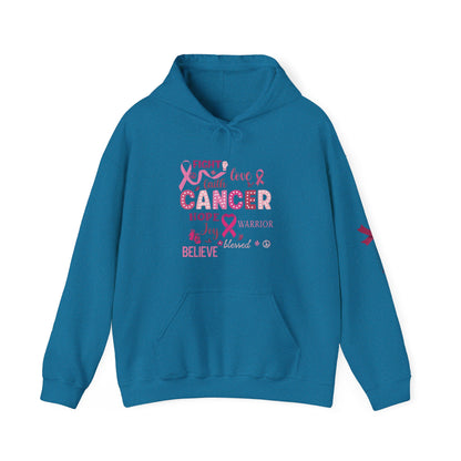 Breast Cancer Awareness Hoodie, In October We Wear Pink Hoodie, Fight Love Faith Hoodie