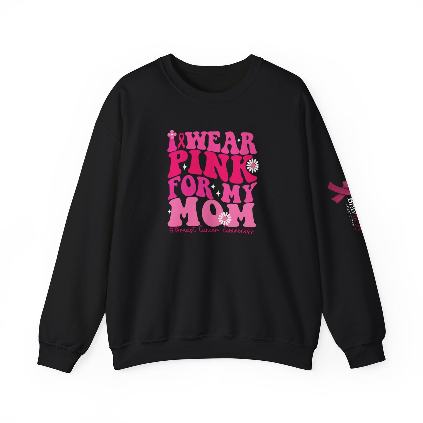 Breast Cancer Awareness Sweatshirt, In October We Wear Pink Crewneck, For My Mom Sweater