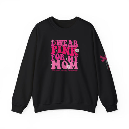 Breast Cancer Awareness Sweatshirt, In October We Wear Pink Crewneck, For My Mom Sweater
