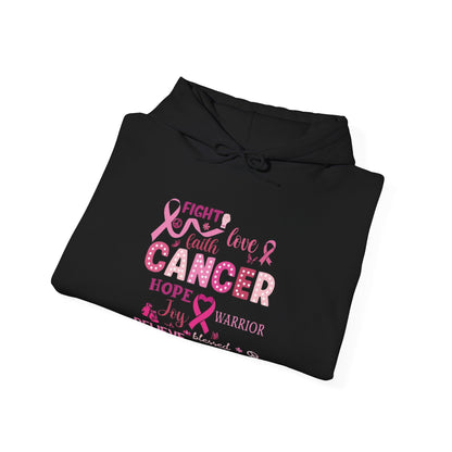 Breast Cancer Awareness Hoodie, In October We Wear Pink Hoodie, Fight Love Faith Hoodie