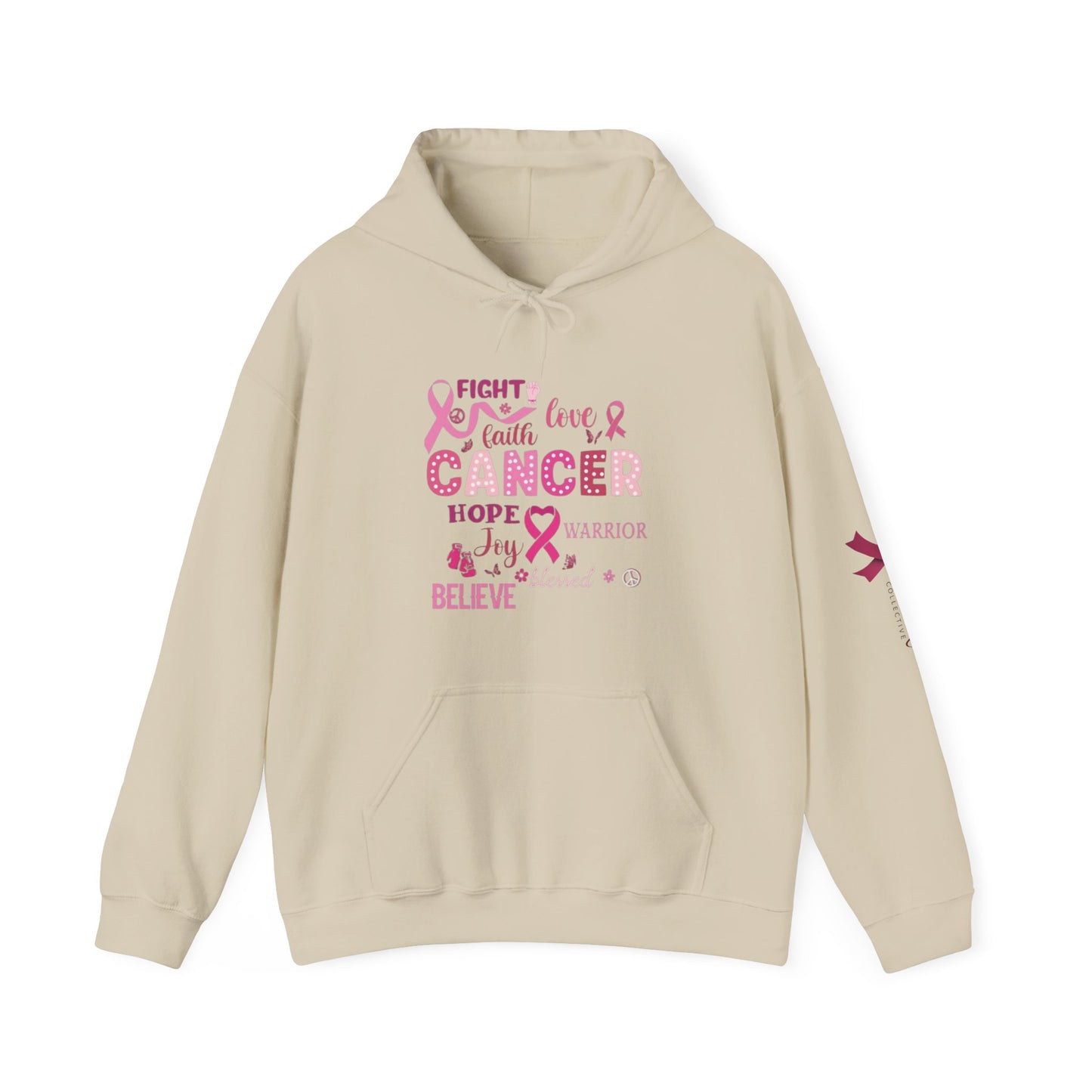 Breast Cancer Awareness Hoodie, In October We Wear Pink Hoodie, Fight Love Faith Hoodie