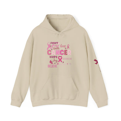 Breast Cancer Awareness Hoodie, In October We Wear Pink Hoodie, Fight Love Faith Hoodie