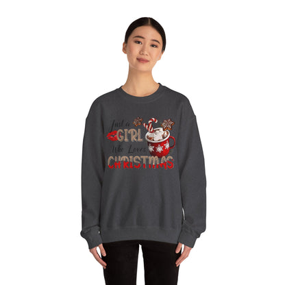 Christmas Mama Sweatshirt, Hot Chocolate Christmas, Christmas Gift, Christmas Sweater. Girl Who Loves Christmas