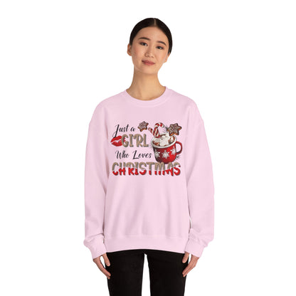 Christmas Mama Sweatshirt, Hot Chocolate Christmas, Christmas Gift, Christmas Sweater. Girl Who Loves Christmas